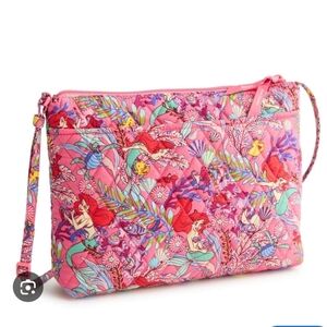 Vera Bradley Disney Outlet Large Hipster crossbody bag in the "Ariel's Pink Lago